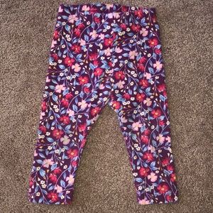 Toddler girl floral leggings